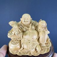 Tượng Di Lặc gỗ Hoàng Đàn Tuyết